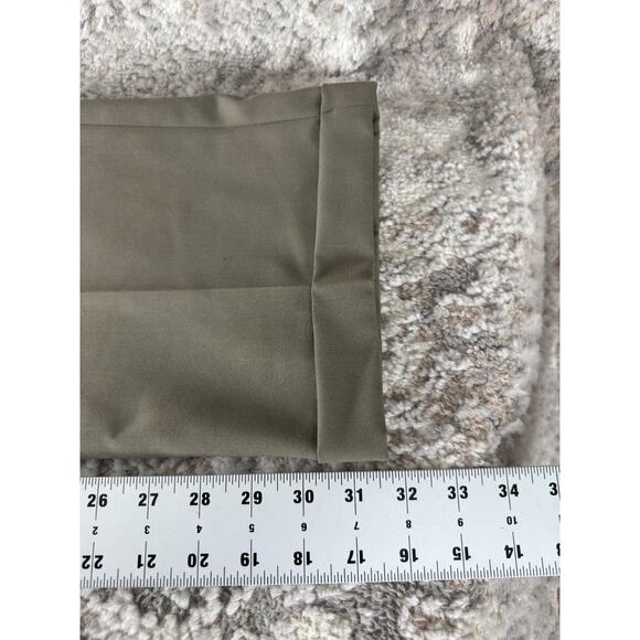 Brooks Brothers Size W35 L32 Career Pleated Straight Leg Pants Gray Button Zip - Picture 6 of 13